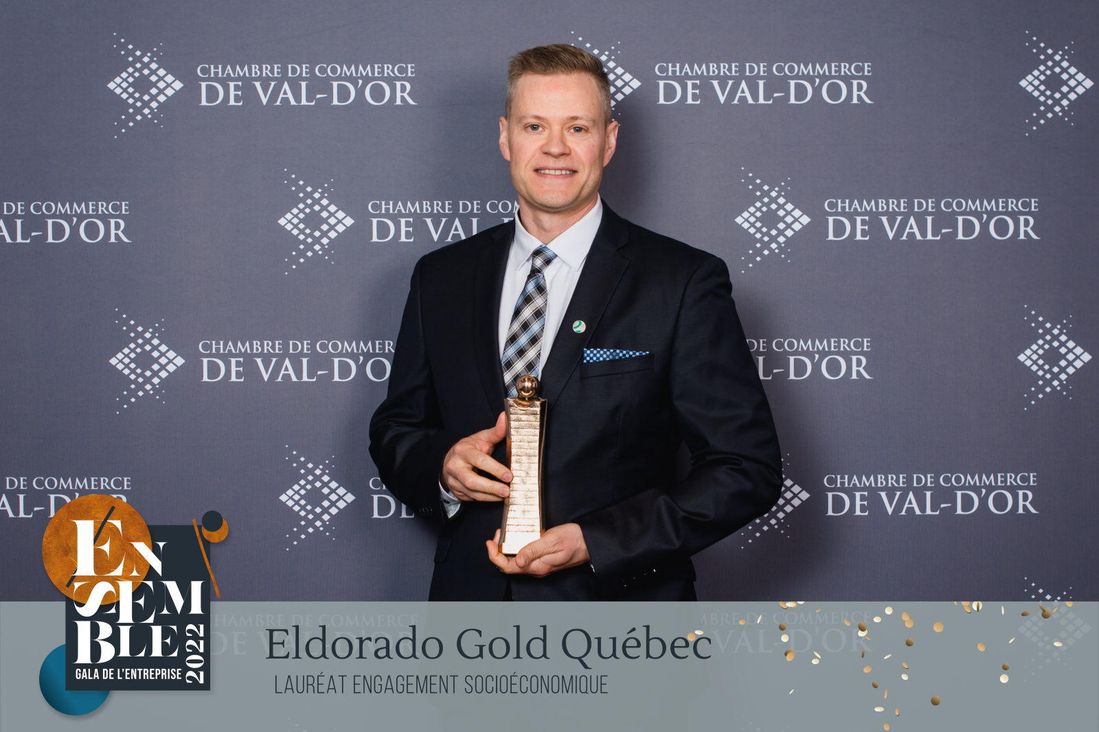 Christian Juteau, assistant directeur d'Eldorado Gold Québec