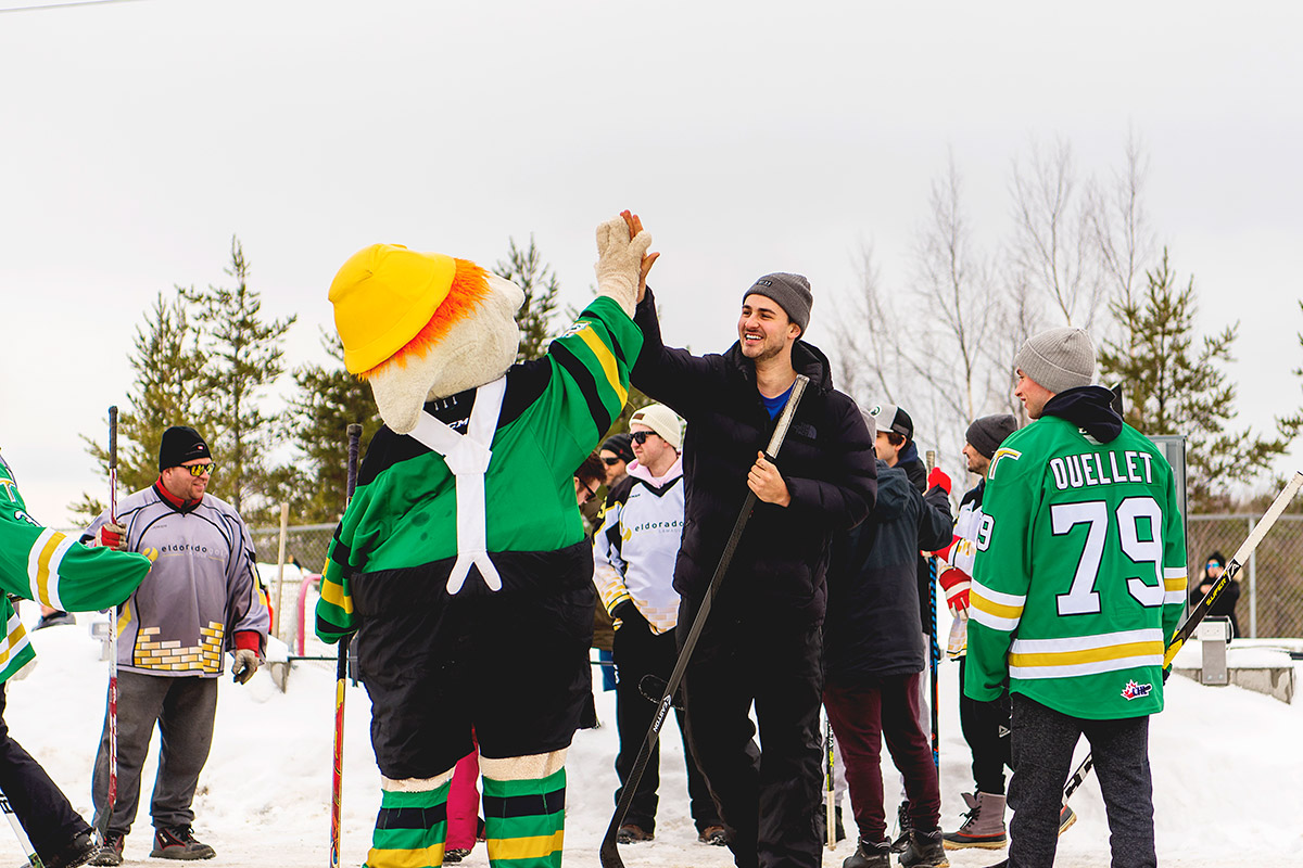 Hockey avec les joueurs des Foreurs de Val-d'Or - Eldorado Gold Québec